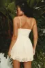Miranda Lace Mini Dress - Cream sold by Miss Lola