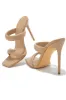 Stassie Single Sole High Heel Mules - Nude sold by Miss Lola