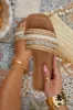 Beach Day Slip On Sandals - Rose Gold sold by Miss Lola