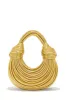 Azelie Double Knot Spaghetti Handbag - Gold sold by Miss Lola