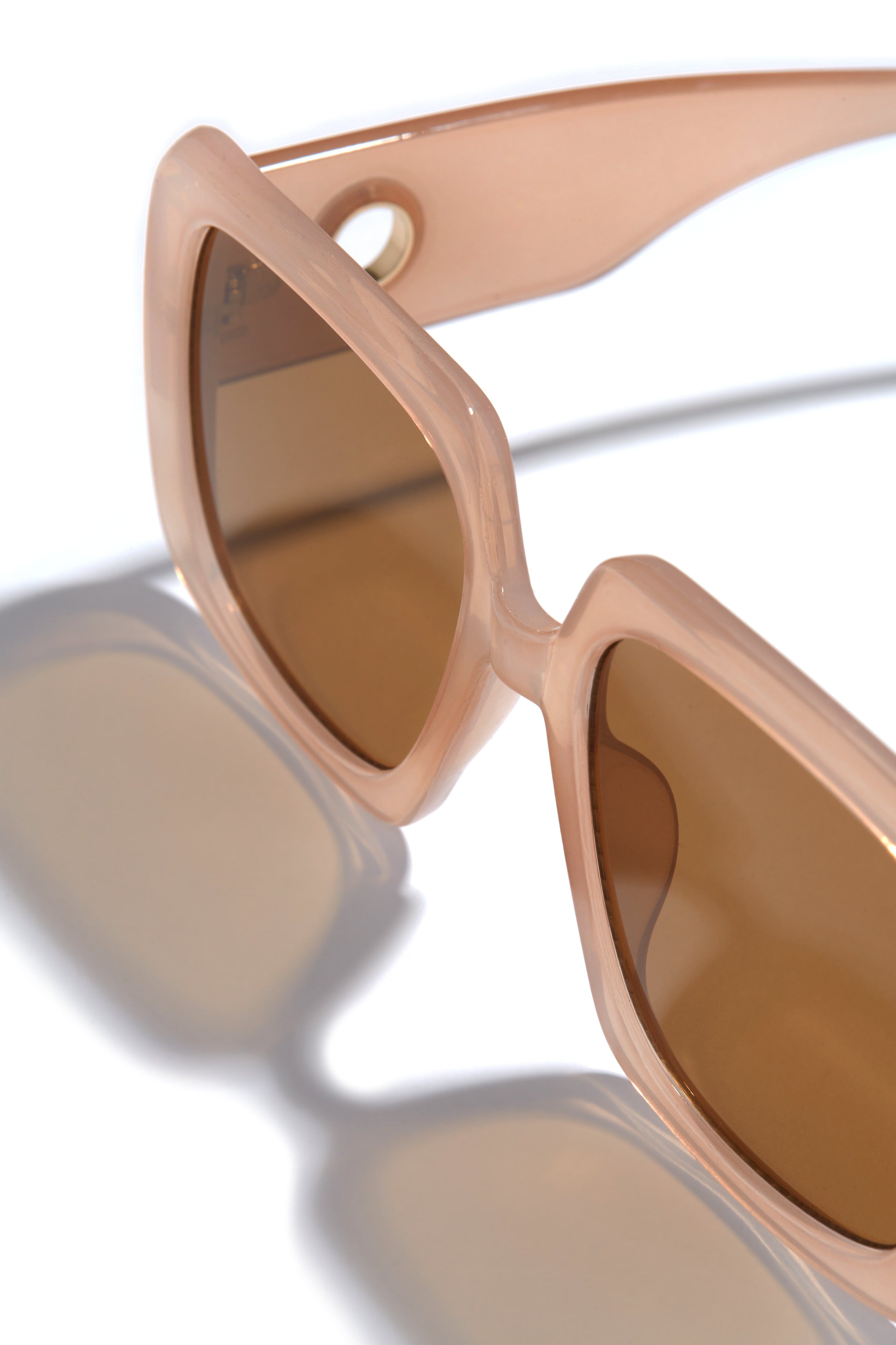 Krissa Oversized Square Sunglasses - Nude sold by Miss Lola product image thumbnail 2