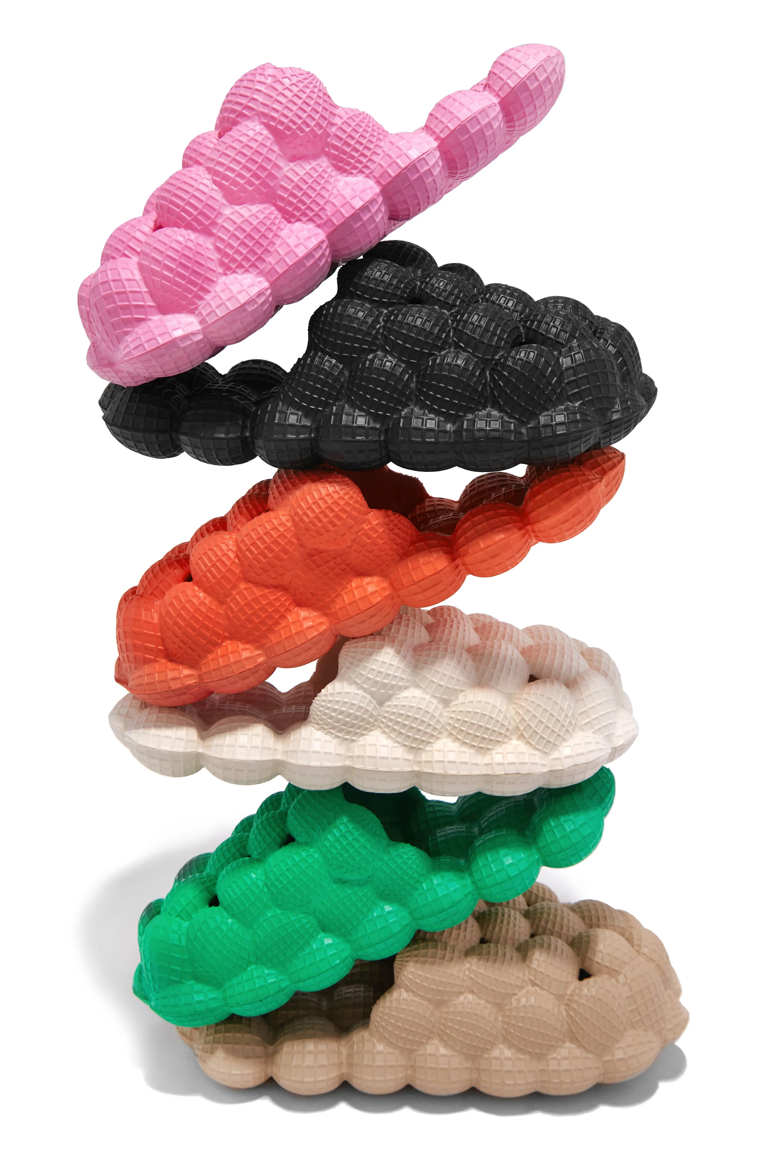 Jordi Closed Toe Bubble Sandals - Orange sold by Miss Lola product image thumbnail 2