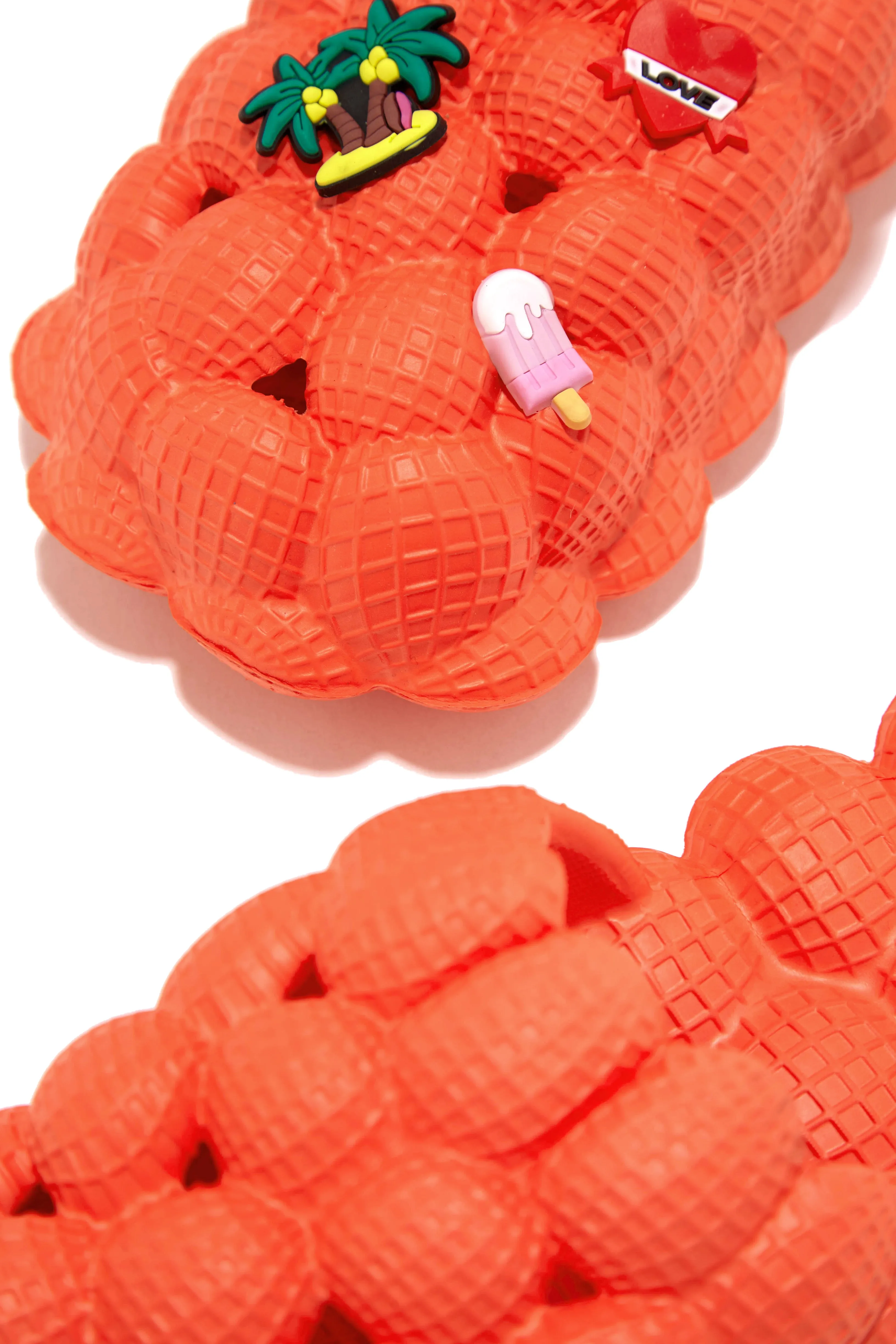 Jordi Closed Toe Bubble Sandals - Orange sold by Miss Lola product image thumbnail 3