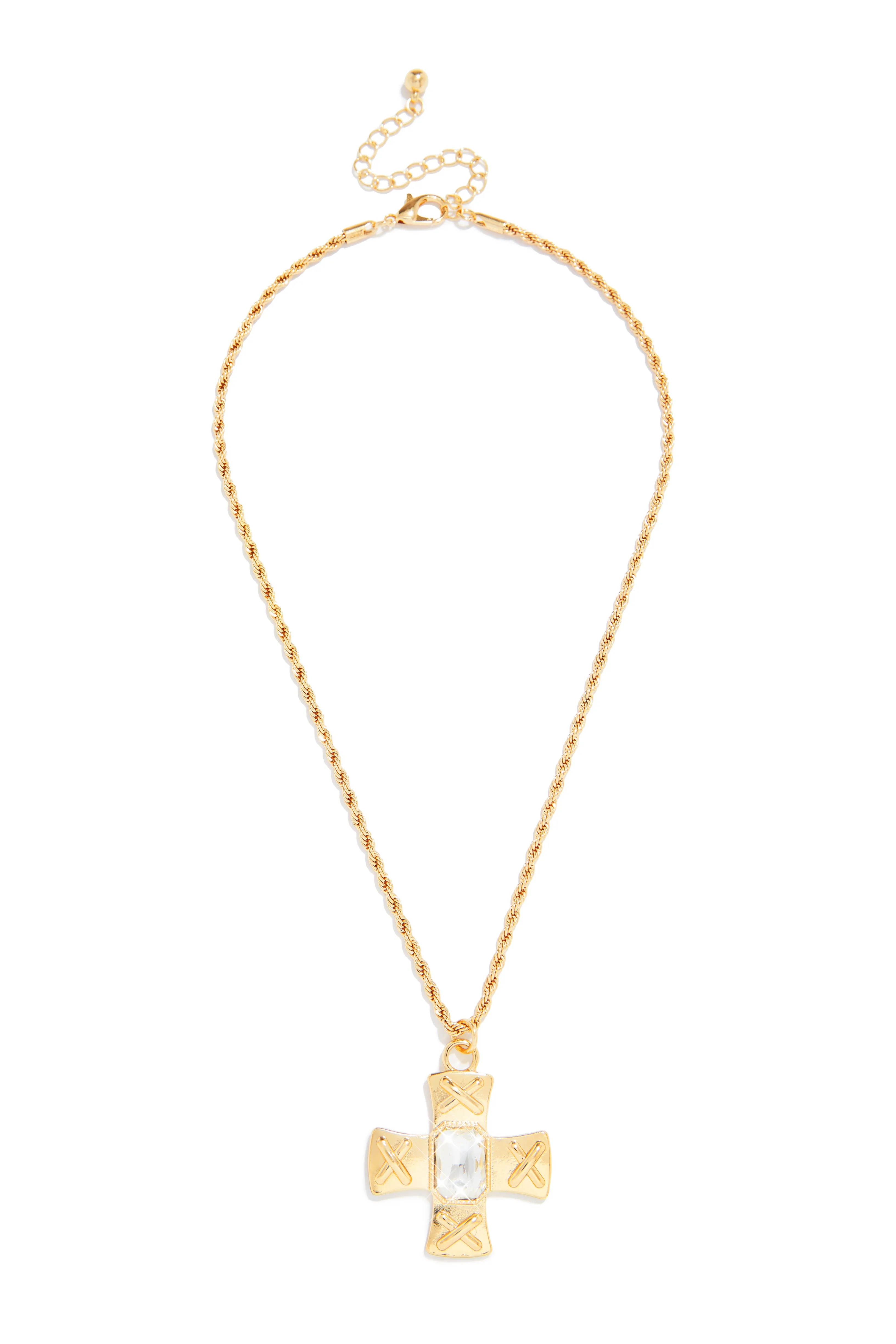 Norma Embellished Statement Necklace - Gold sold by Miss Lola product image thumbnail 4