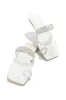 Cabana Beach Embellished Slip On Sandals - White sold by Miss Lola