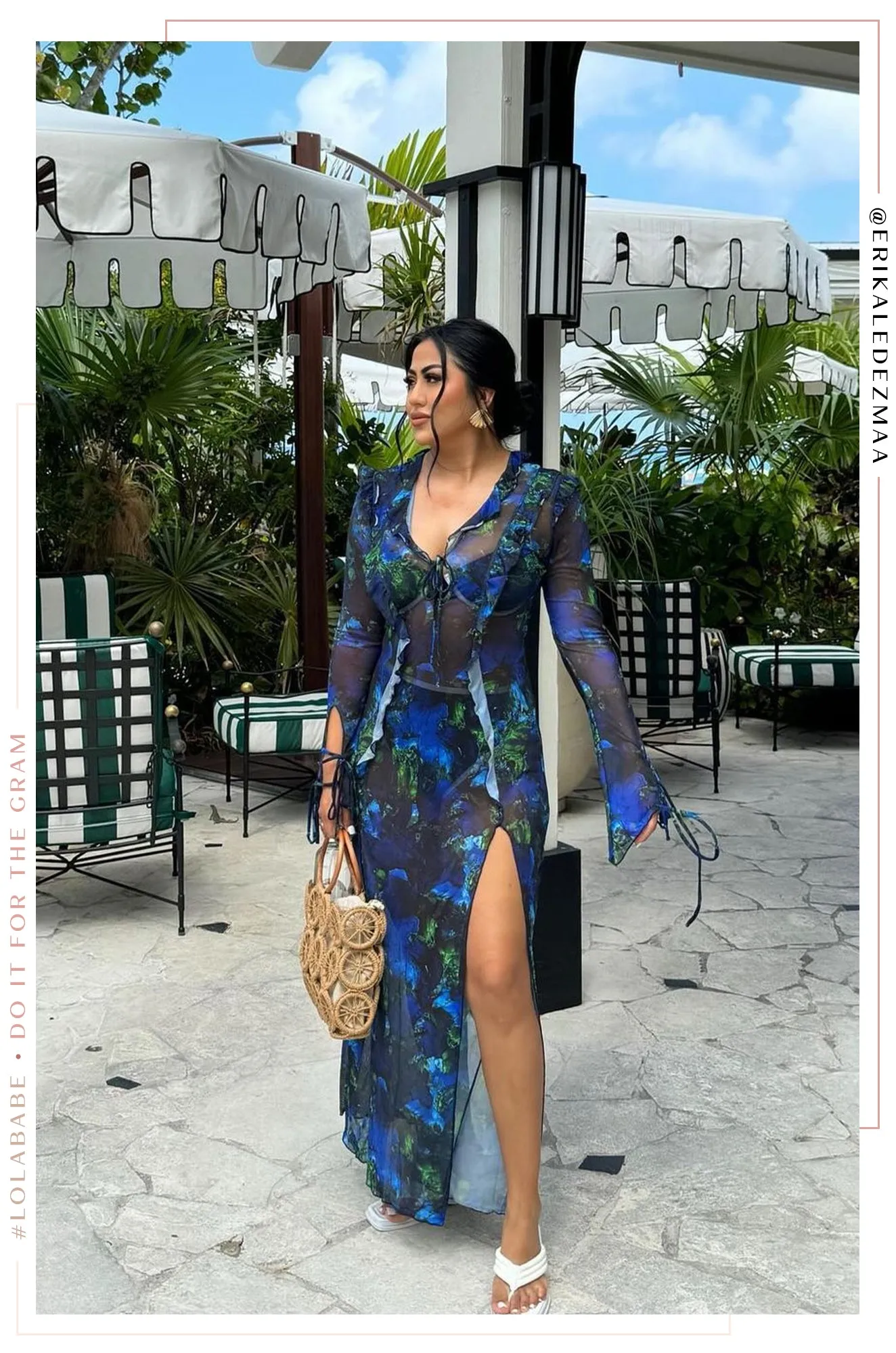 Gisella Mesh Maxi Dress Cover Up - Black sold by Miss Lola