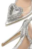 Love Song Heart Embellished Heels - Silver sold by Miss Lola