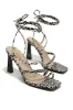 Dreamy Romance Single Sole Lace Up Heels - Print sold by Miss Lola