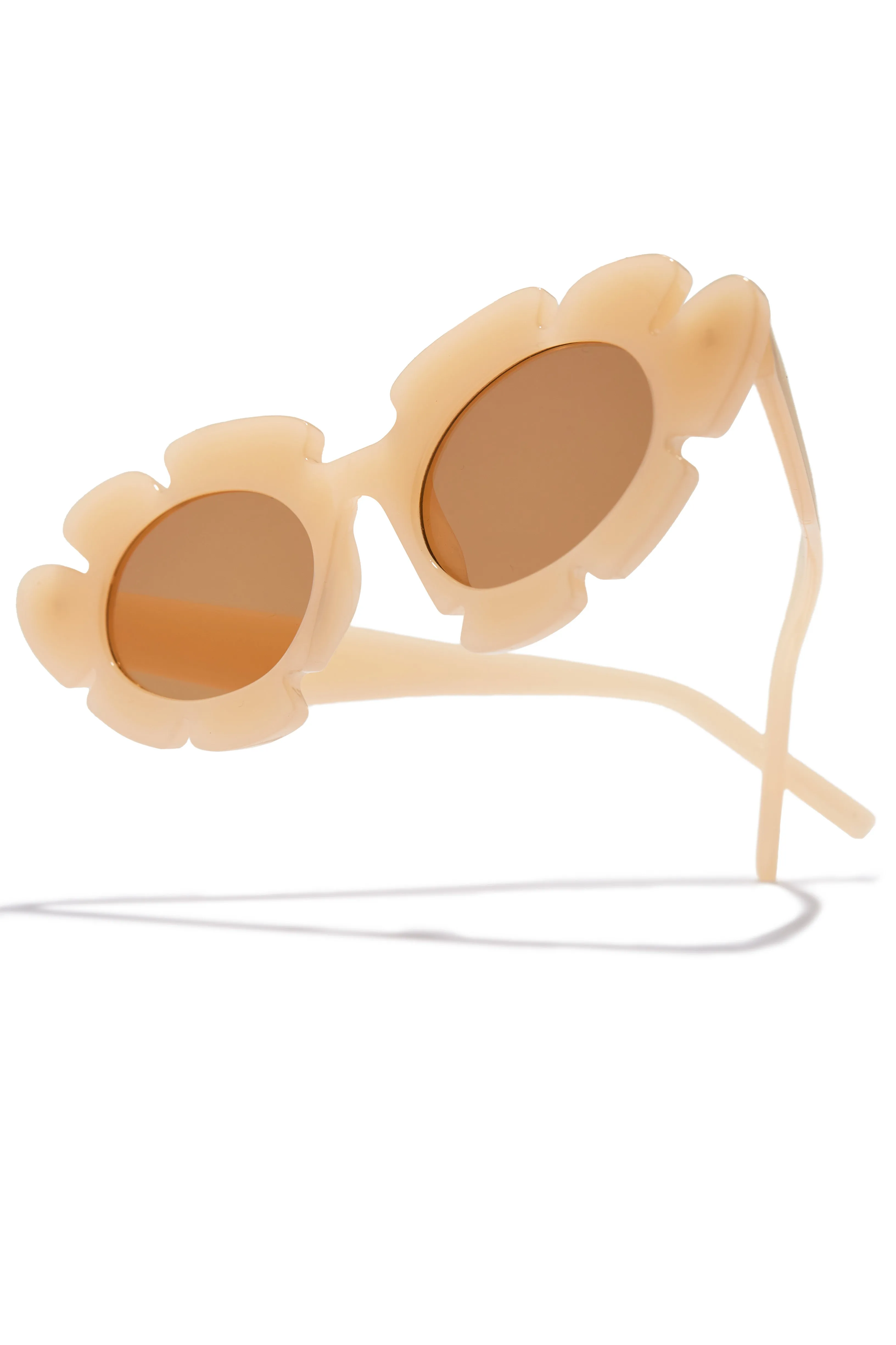 Weekend Flirt Unique Standout Frame Sunglasses - Nude sold by Miss Lola product image thumbnail 3