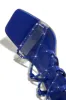 Birthday Wishes Embellished Lace Up Heels - Blue sold by Miss Lola