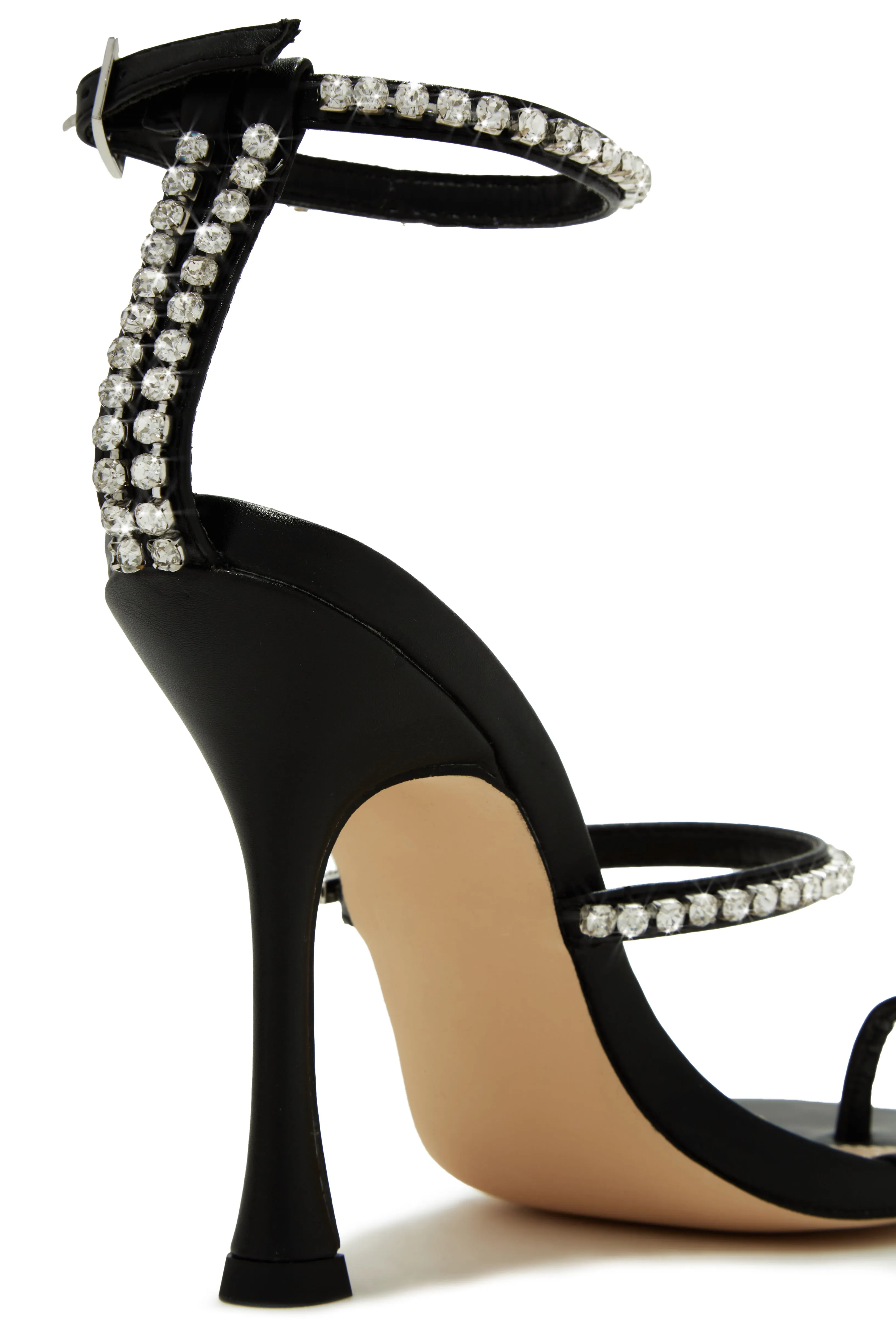 Sunsets & Wine Embellished High Heels - Black sold by Miss Lola product image thumbnail 2