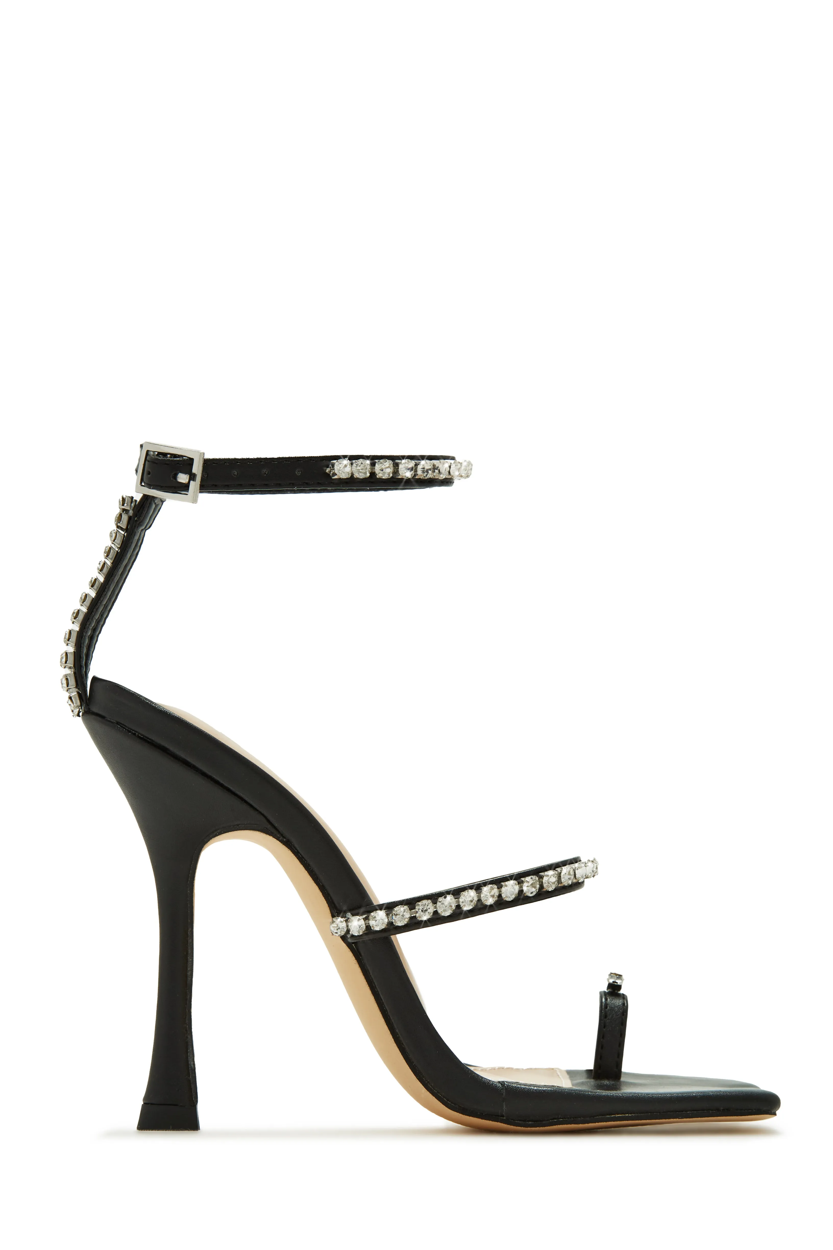 Sunsets & Wine Embellished High Heels - Black sold by Miss Lola product image thumbnail 4