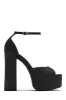 Baecation Platform Block High Heels - Black sold by Miss Lola