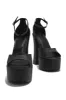 Baecation Platform Block High Heels - Black sold by Miss Lola