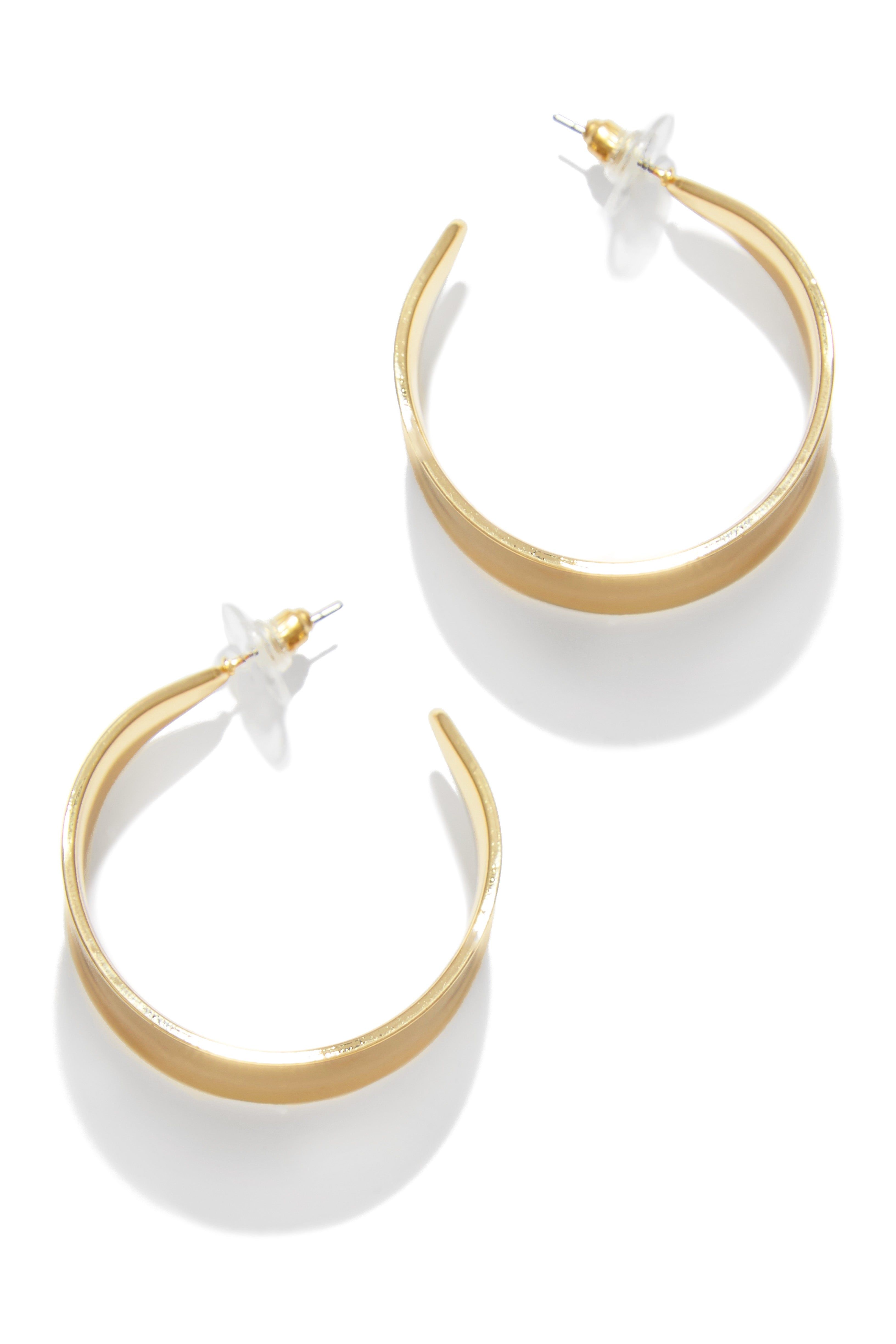 Janelle Hoop Earring - Gold sold by Miss Lola product image thumbnail 4