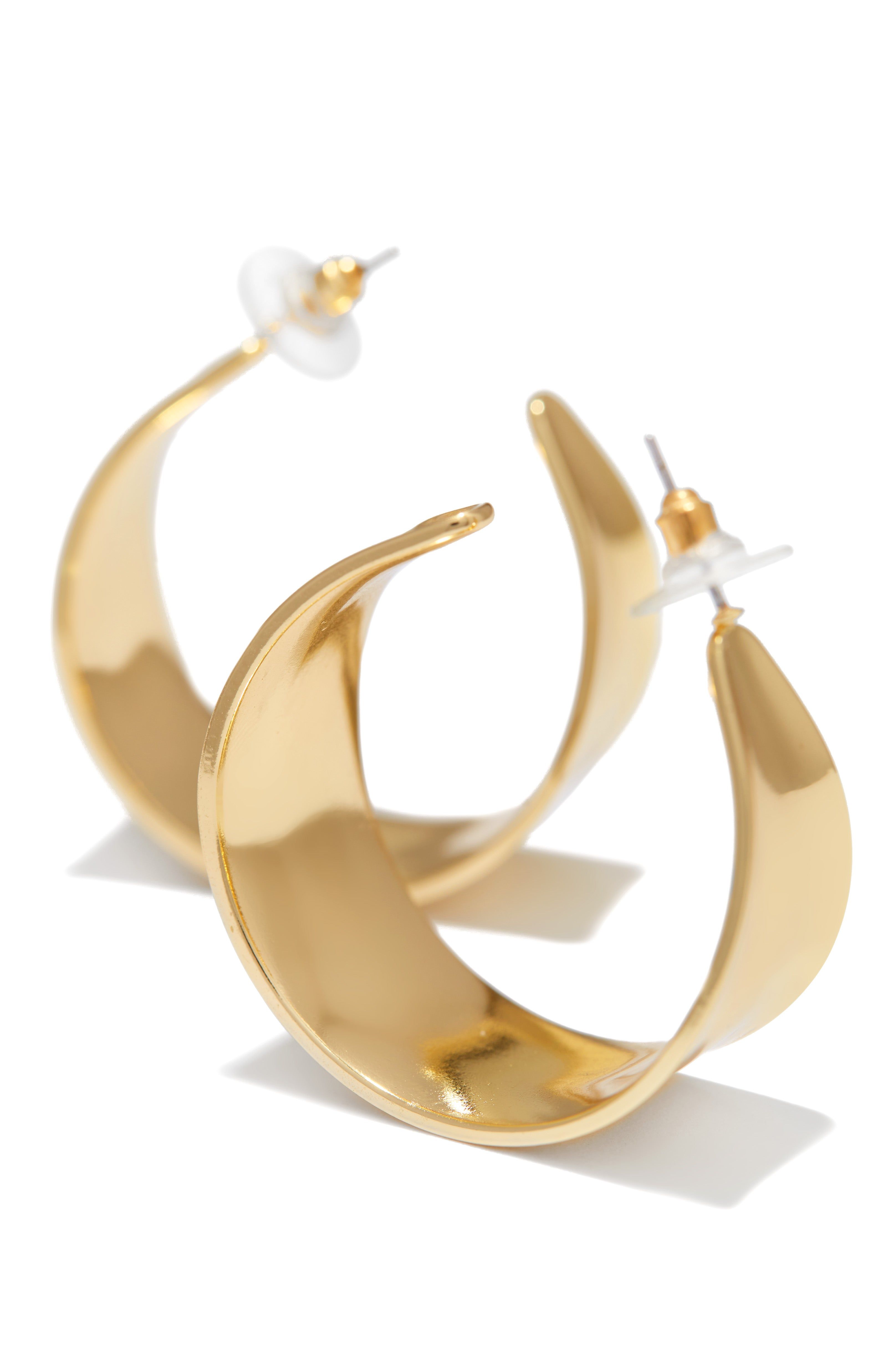Janelle Hoop Earring - Gold sold by Miss Lola product image thumbnail 3