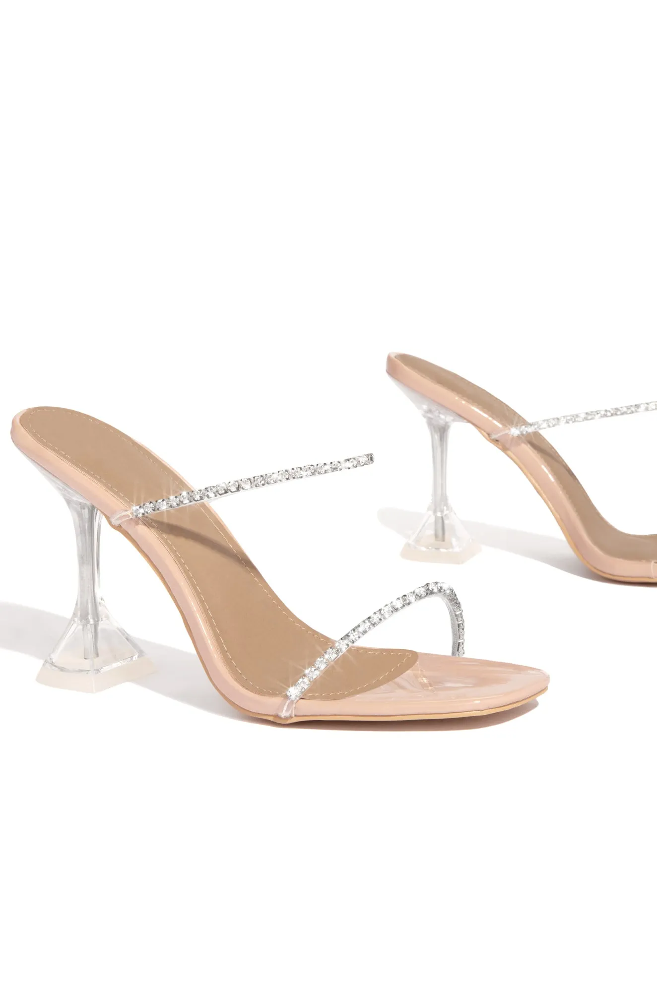Dubai Embellished Mule Heels - Nude sold by Miss Lola product image thumbnail 2