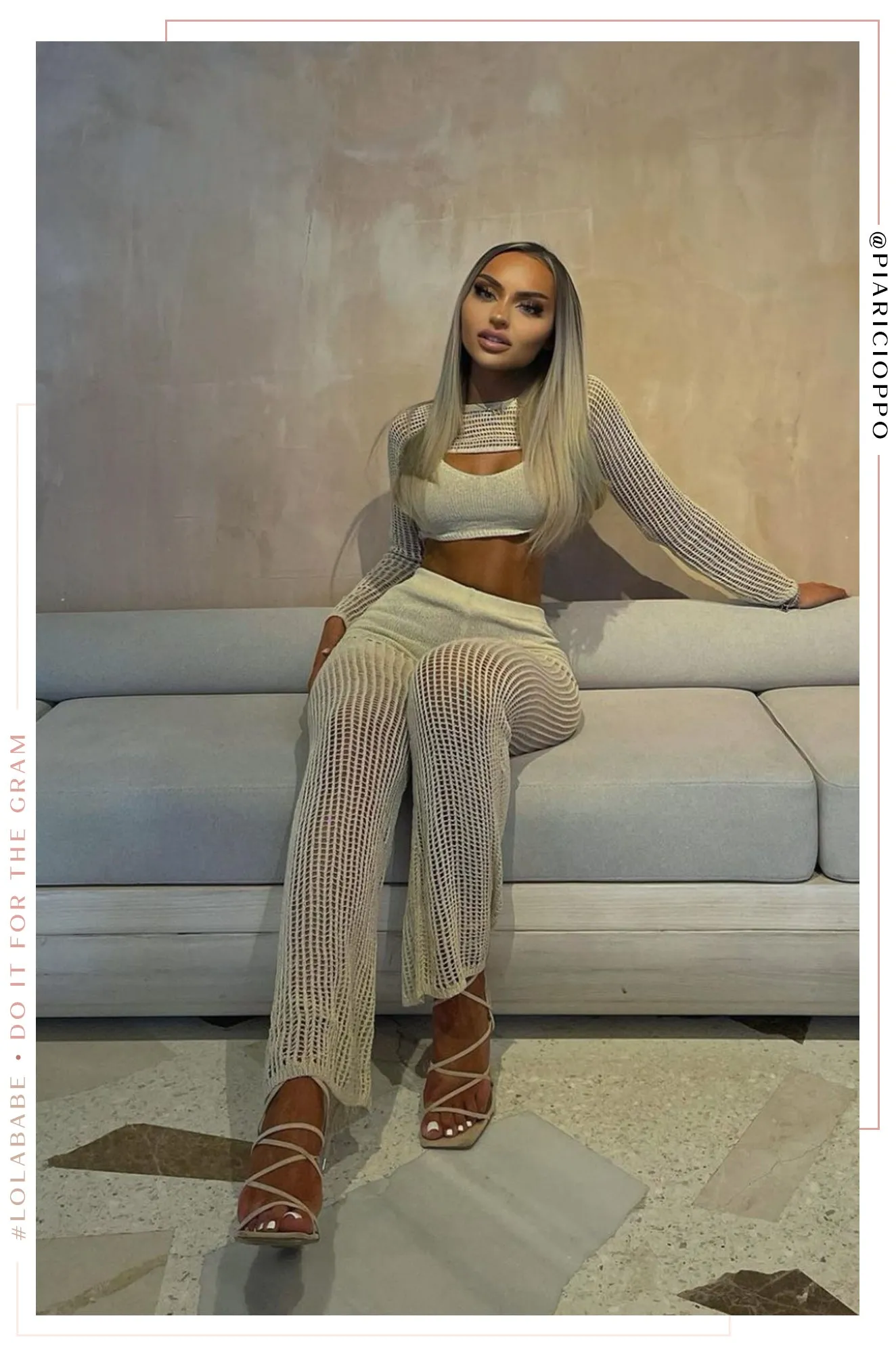 Ameya Three Piece Knit Set - Nude sold by Miss Lola product image thumbnail 5