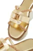 Del Sol Embellished Slip On Sandals - Gold sold by Miss Lola
