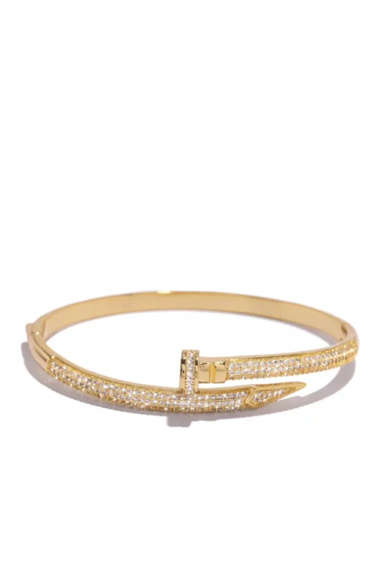 Dream Girl Embellished Bracelet - Gold sold by Miss Lola