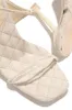 Wine & Dine Lace Up Heels - Bone sold by Miss Lola
