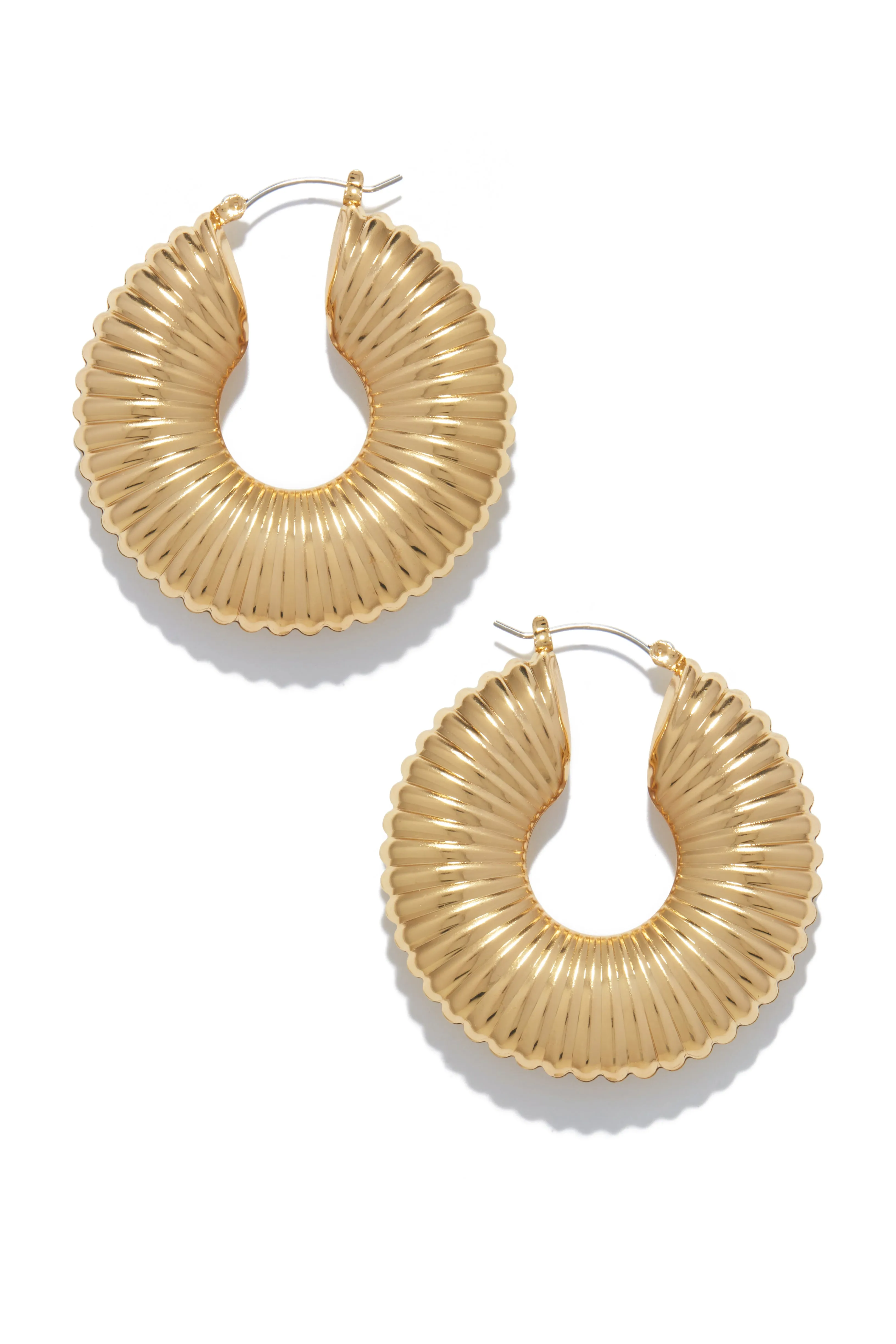 Samara Statement Hoop Earring - Gold sold by Miss Lola product image thumbnail 2
