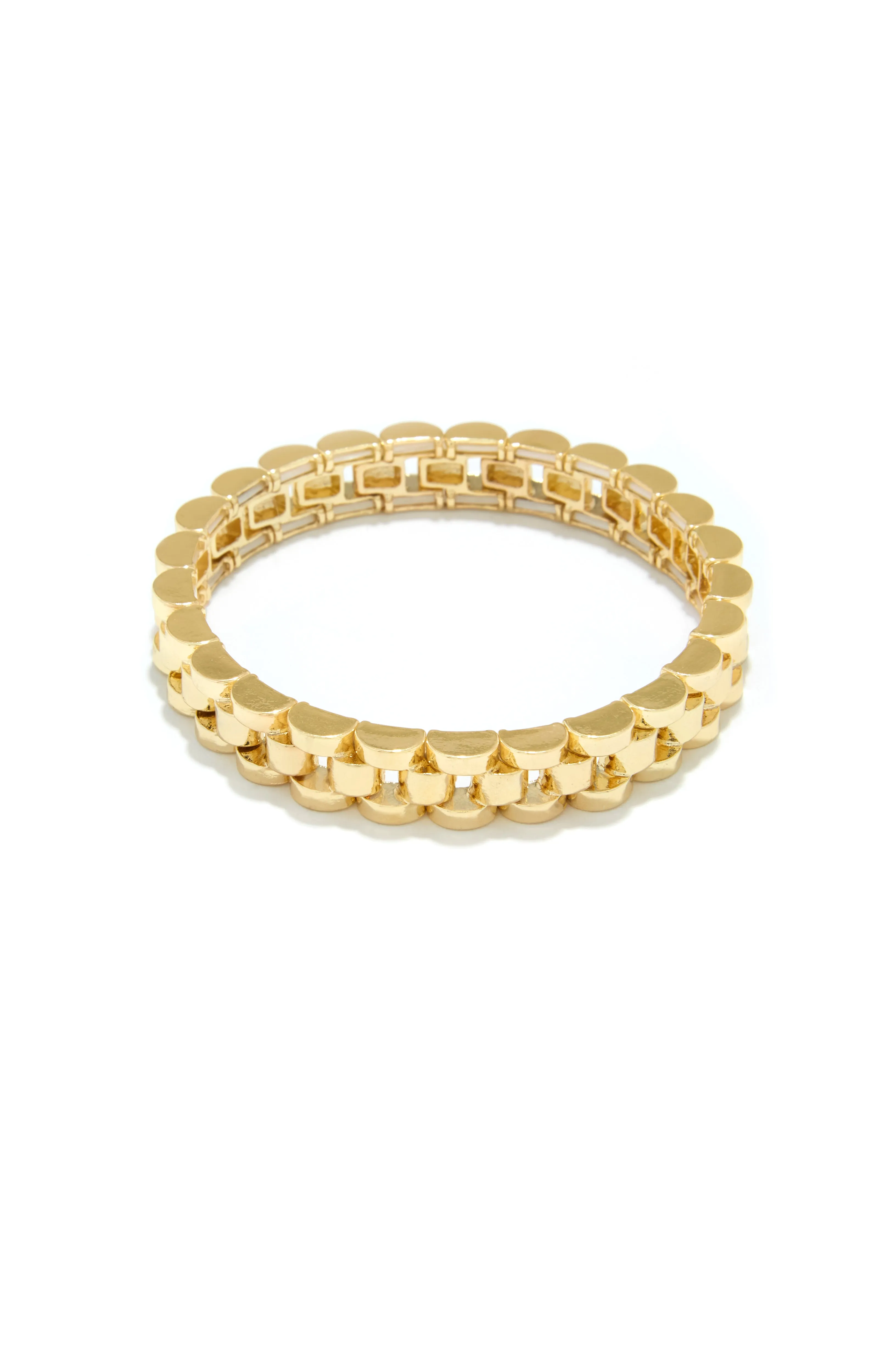 Amy Elastic Band Bracelet - Gold sold by Miss Lola