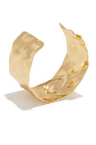 Leyla Textured Bangle - Gold sold by Miss Lola