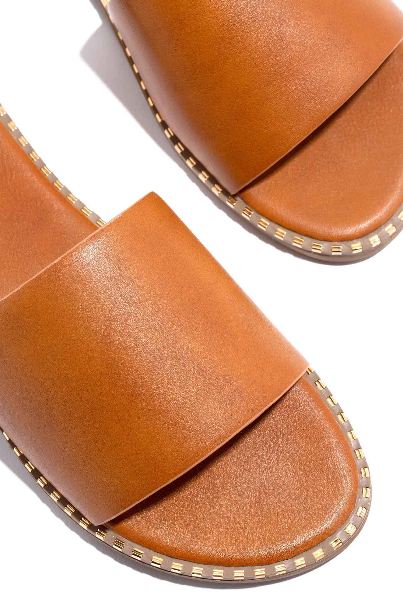 Maui Flat Slip On Sandals - Tan sold by Miss Lola product image thumbnail 4