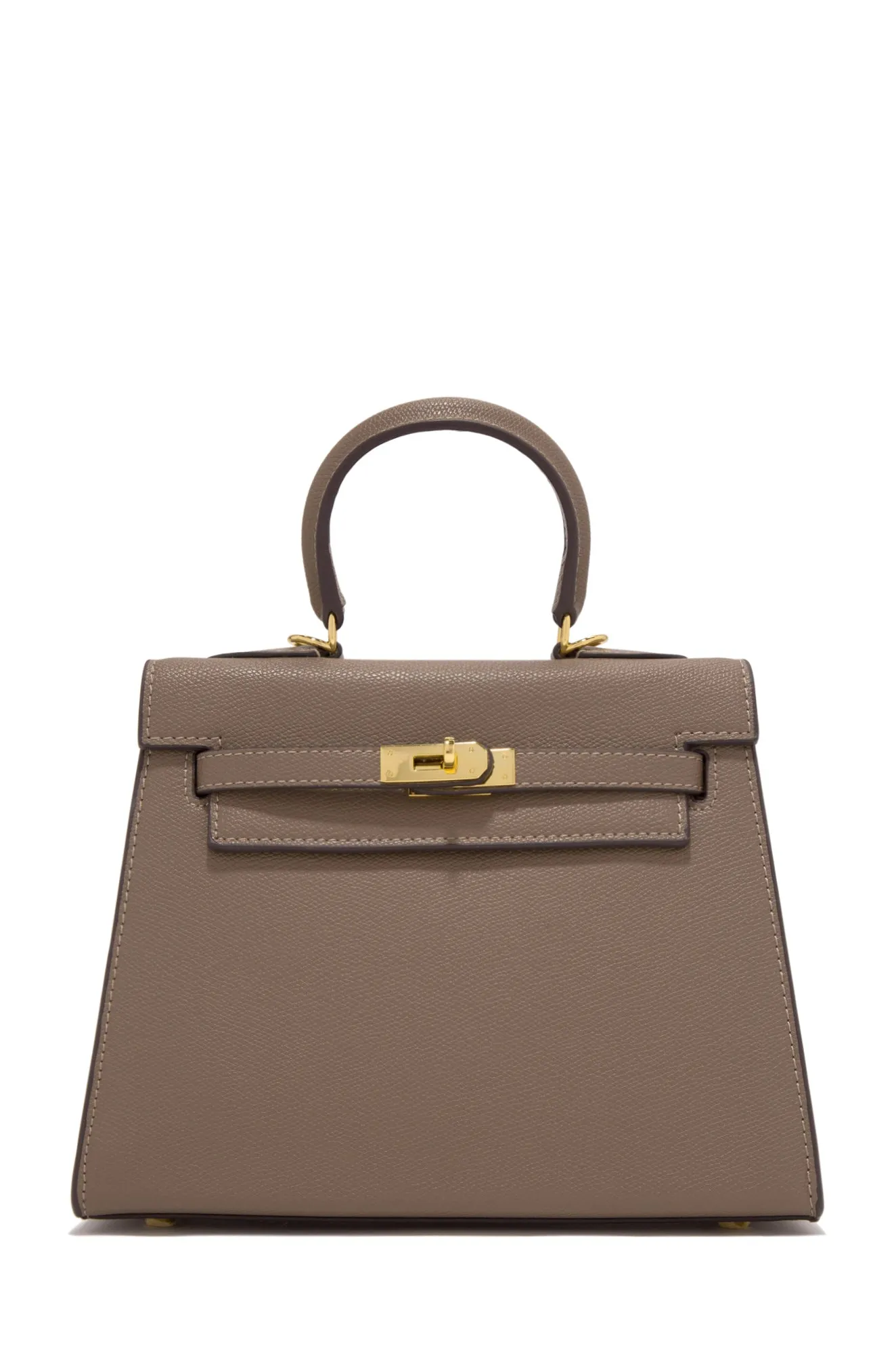 Erica Structured Top Handle Bag - Brown sold by Miss Lola