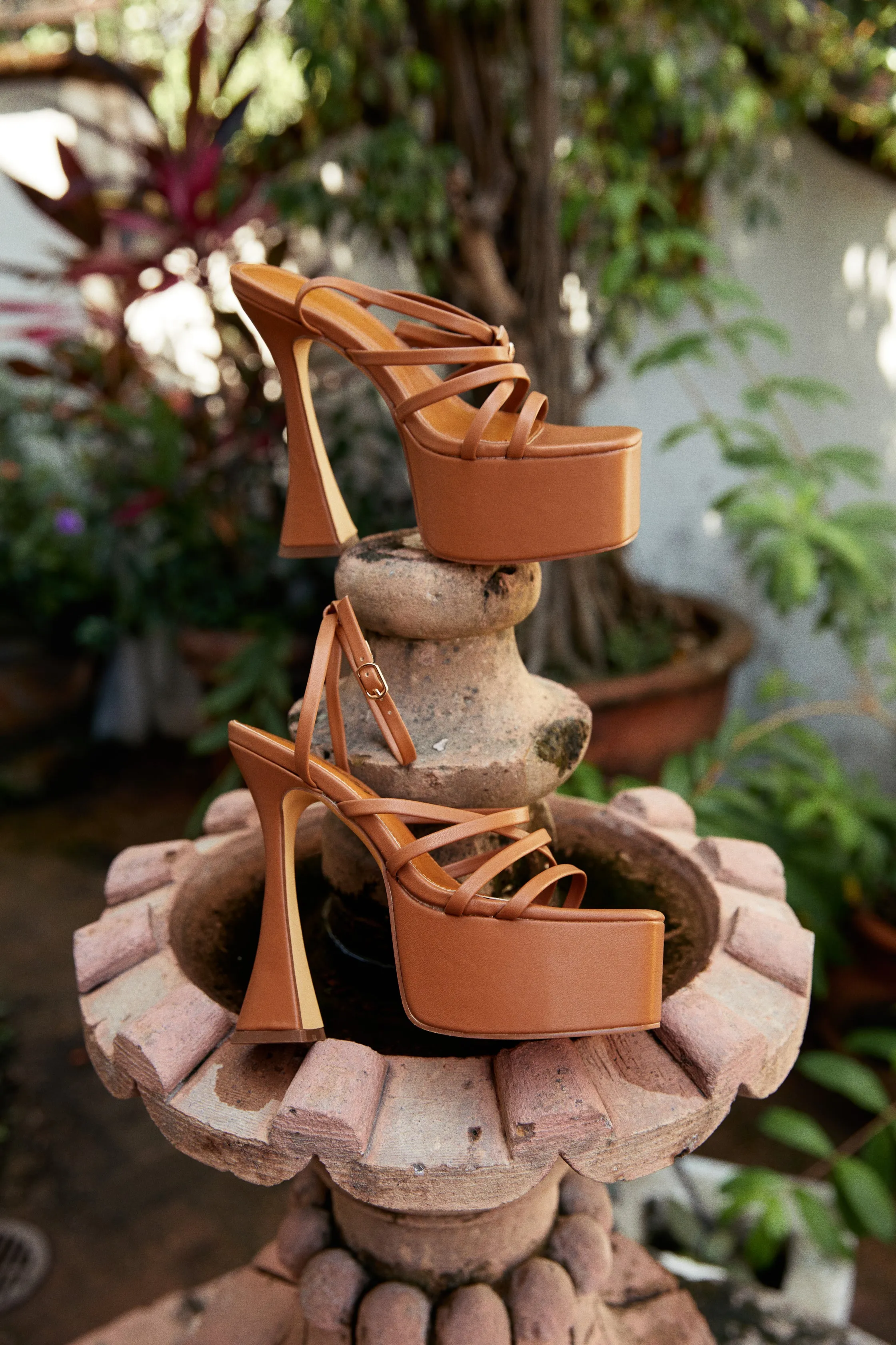 Rozalia Platform High Heels - Camel sold by Miss Lola