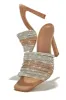 Feeling Myself Embellished High Heel Mules - Nude sold by Miss Lola