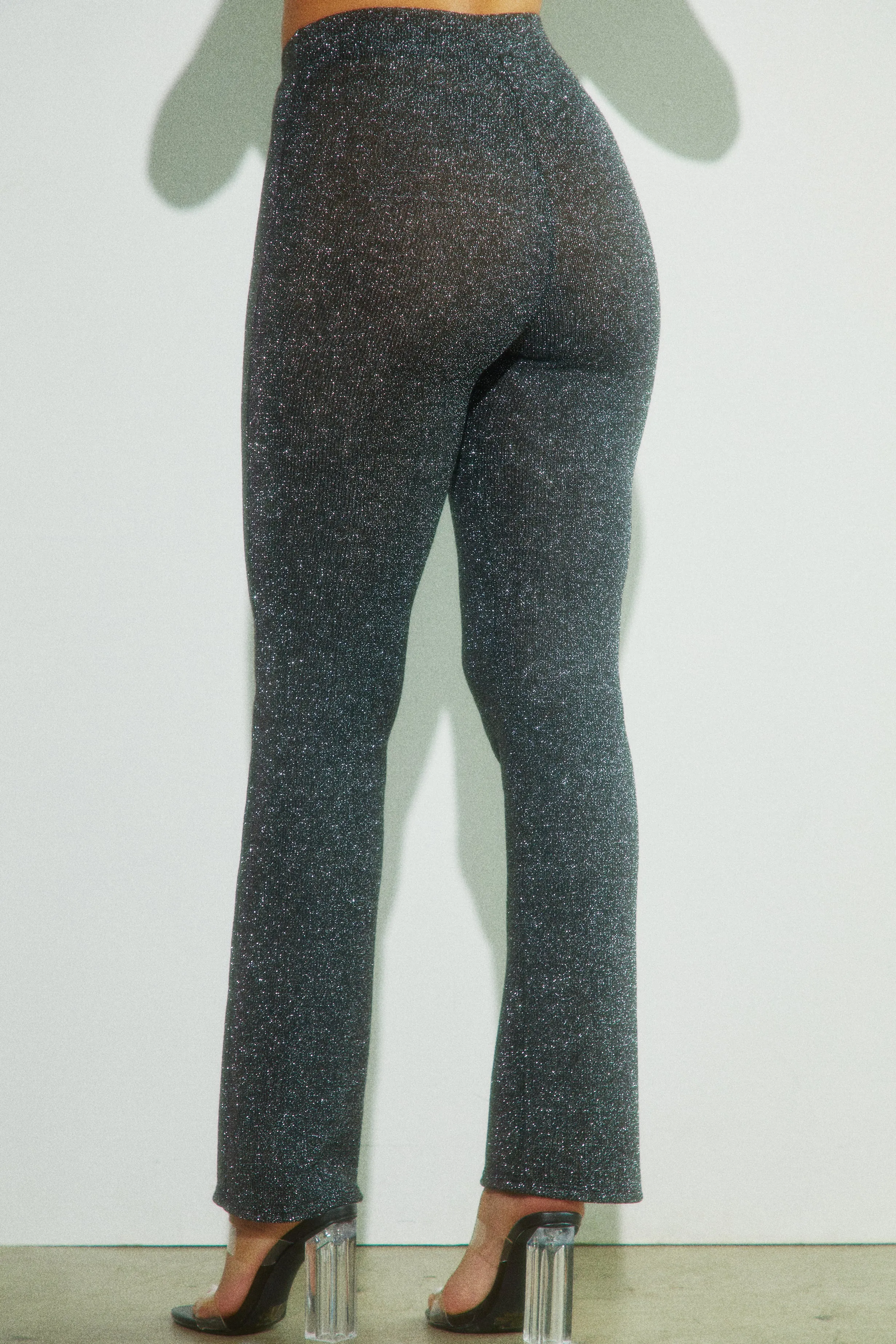 Idara High Waist Knit Pant - Black sold by Miss Lola product image thumbnail 3