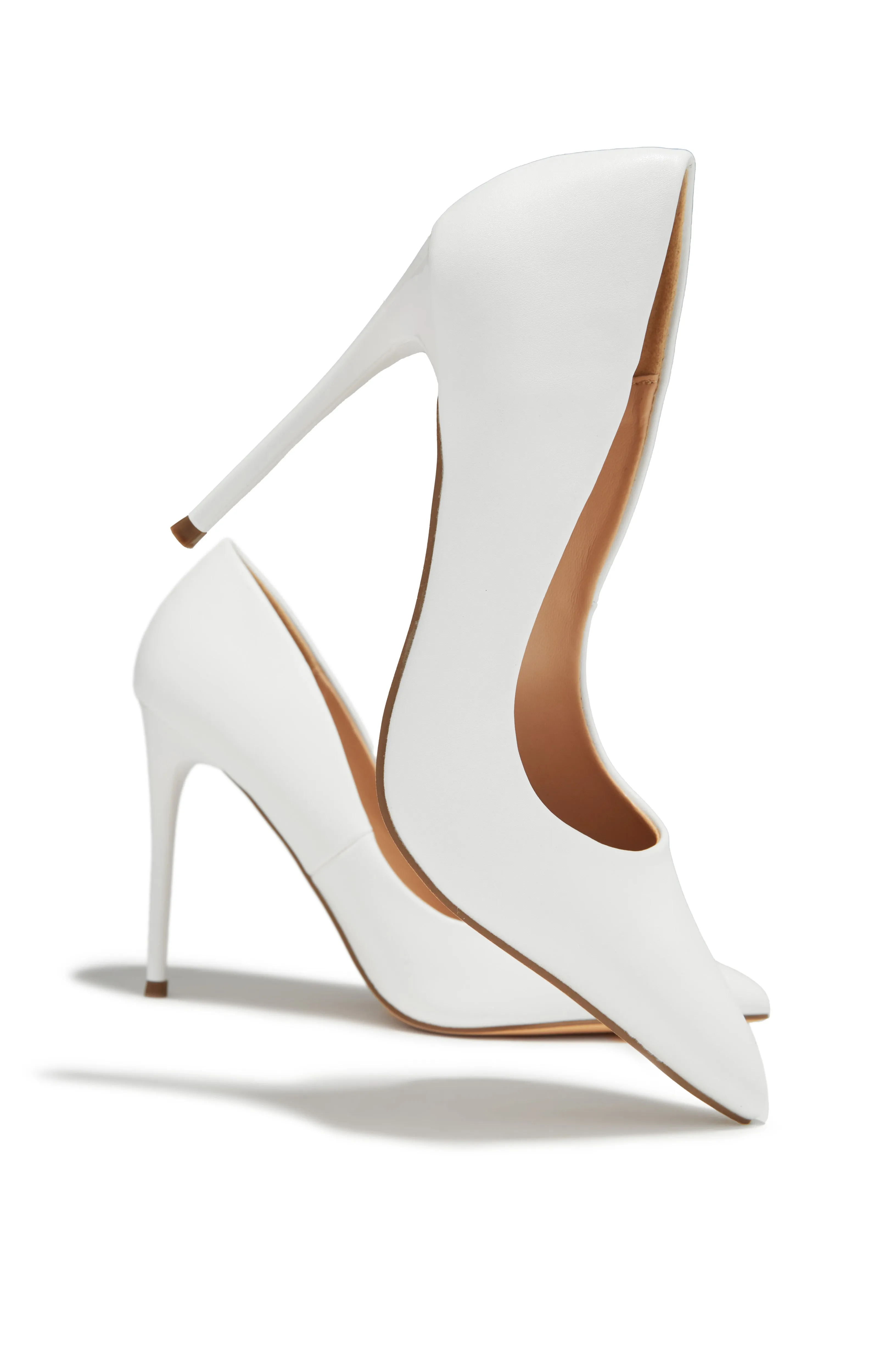 Savanna High Heel Pumps - White sold by Miss Lola product image thumbnail 3