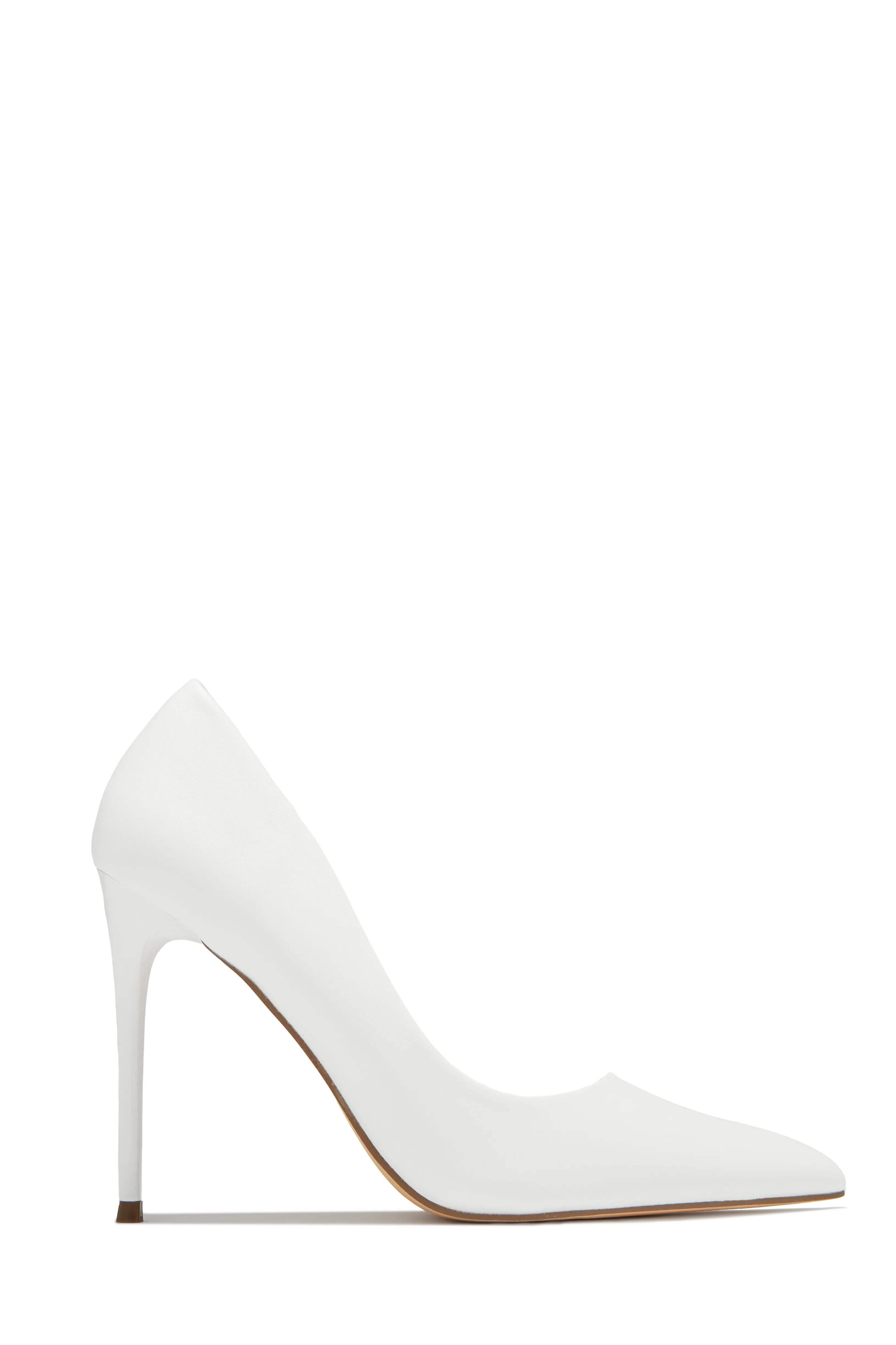 Savanna High Heel Pumps - White sold by Miss Lola product image thumbnail 2