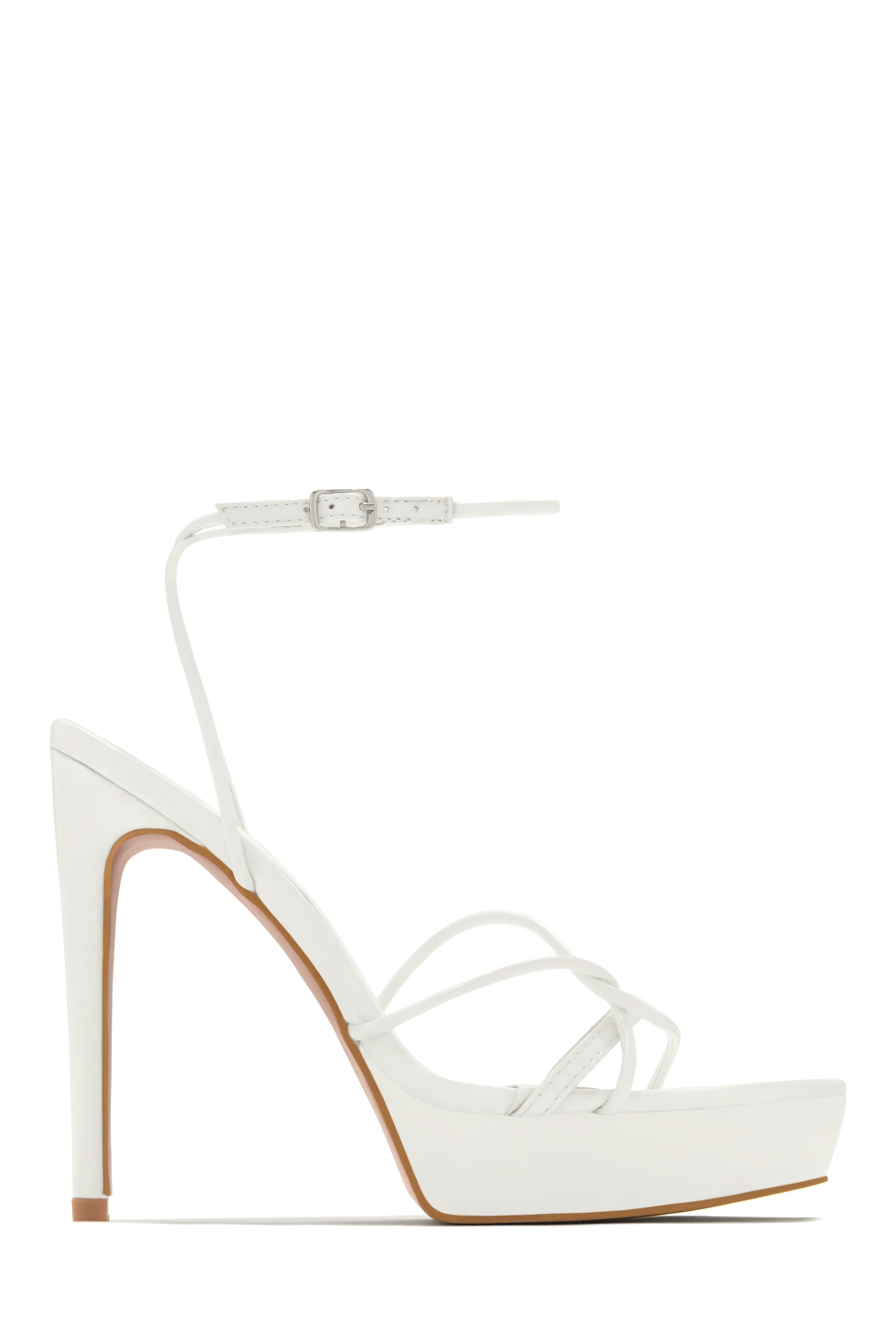 Parisa Platform Heels - White sold by Miss Lola product image thumbnail 3