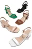 Deryna Ankle Strap Block Heels - White sold by Miss Lola