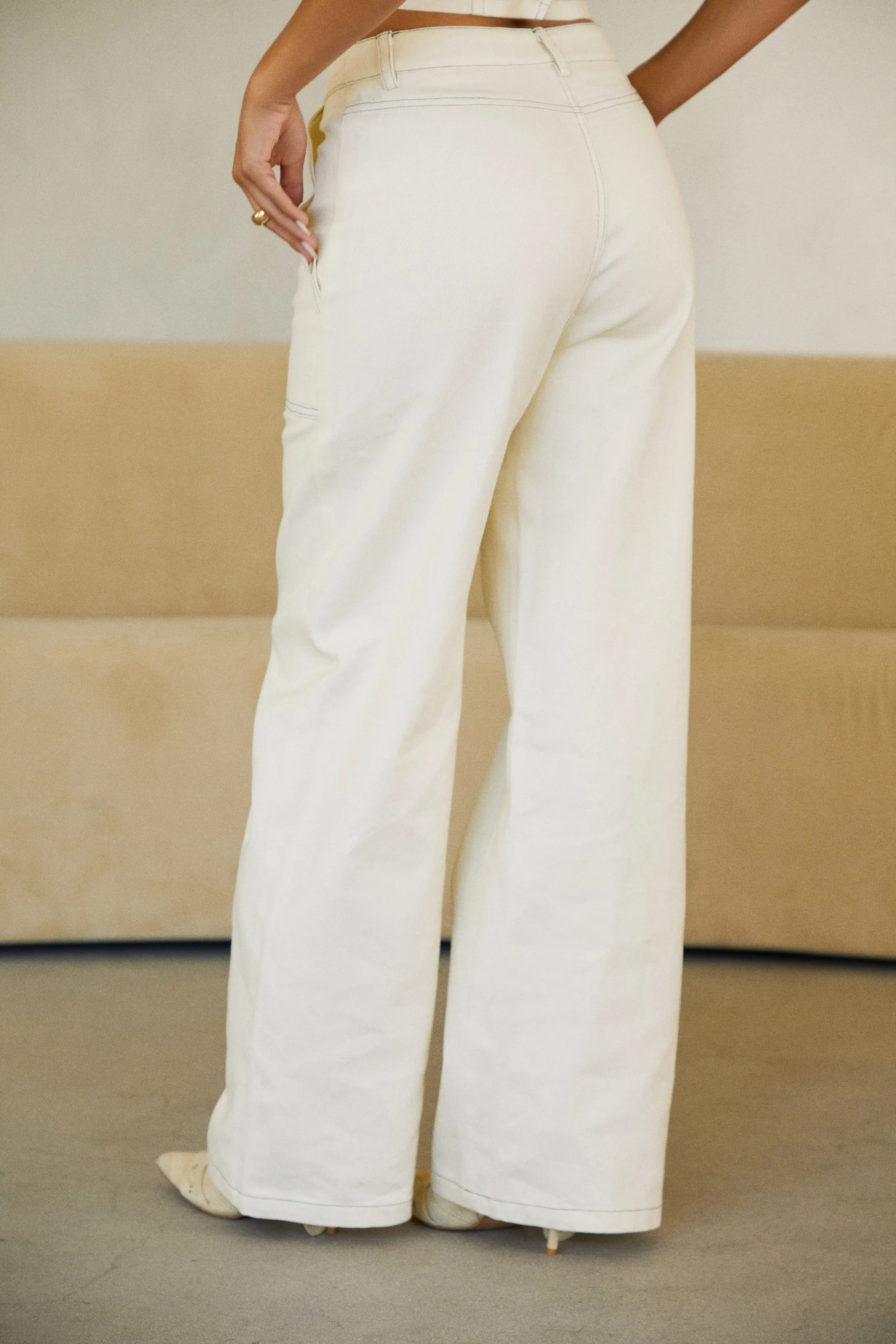 Tessa Two Piece Pant Set - Off White sold by Miss Lola product image thumbnail 5