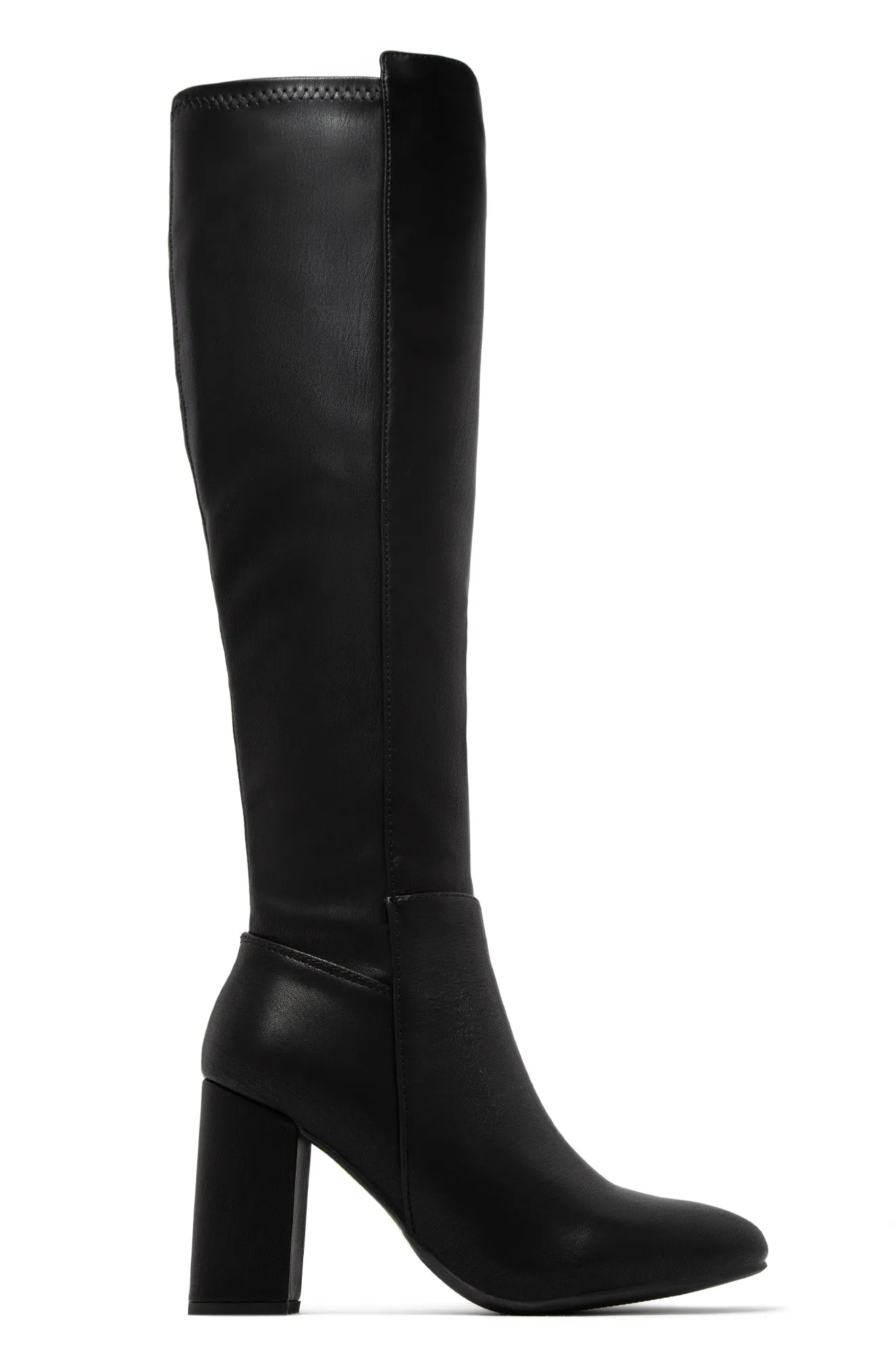 Colette Block Heel Boots - Black sold by Miss Lola product image thumbnail 2