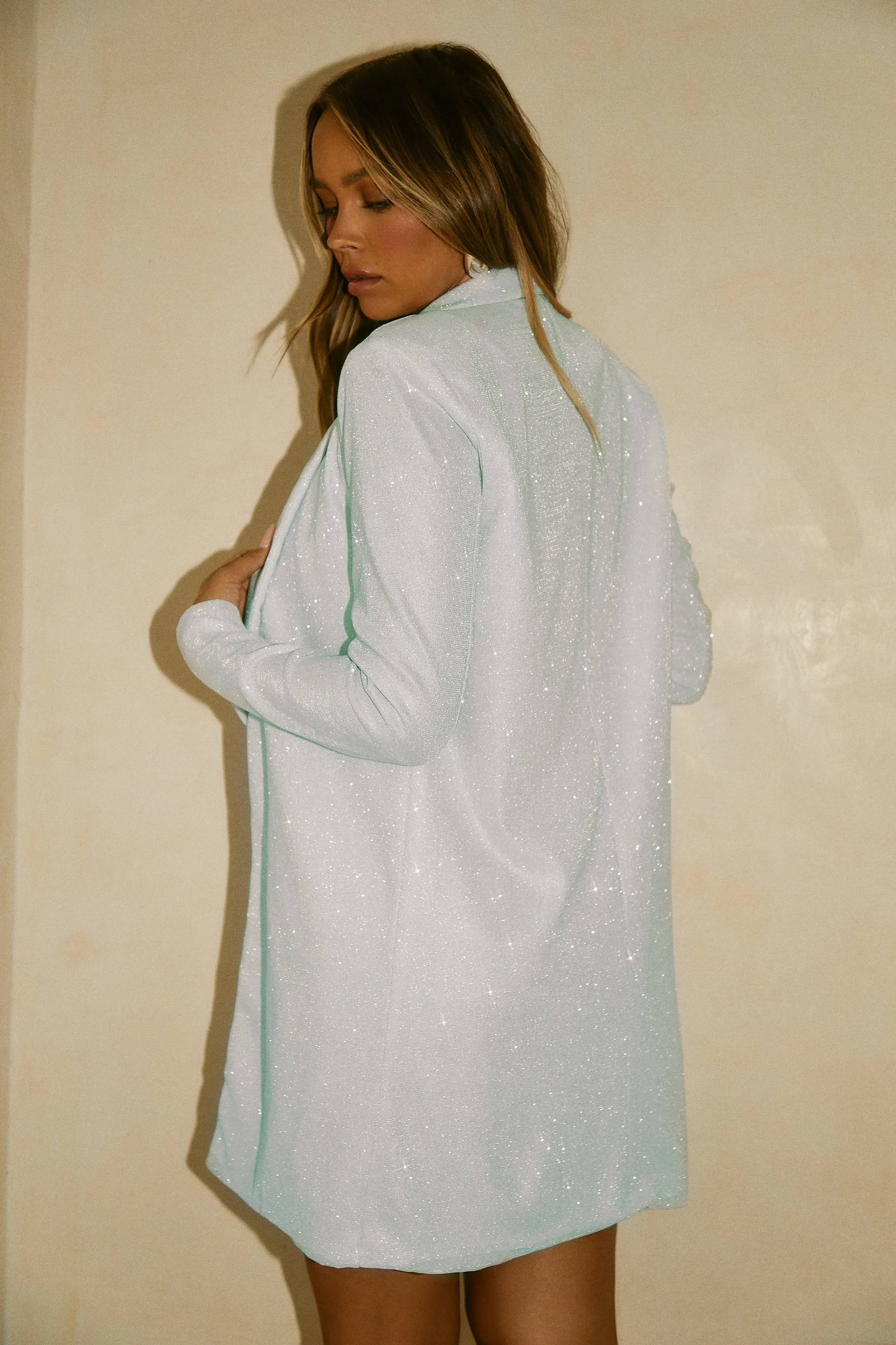 Sienna Blazer and Dress Set - Silver sold by Miss Lola product image thumbnail 3