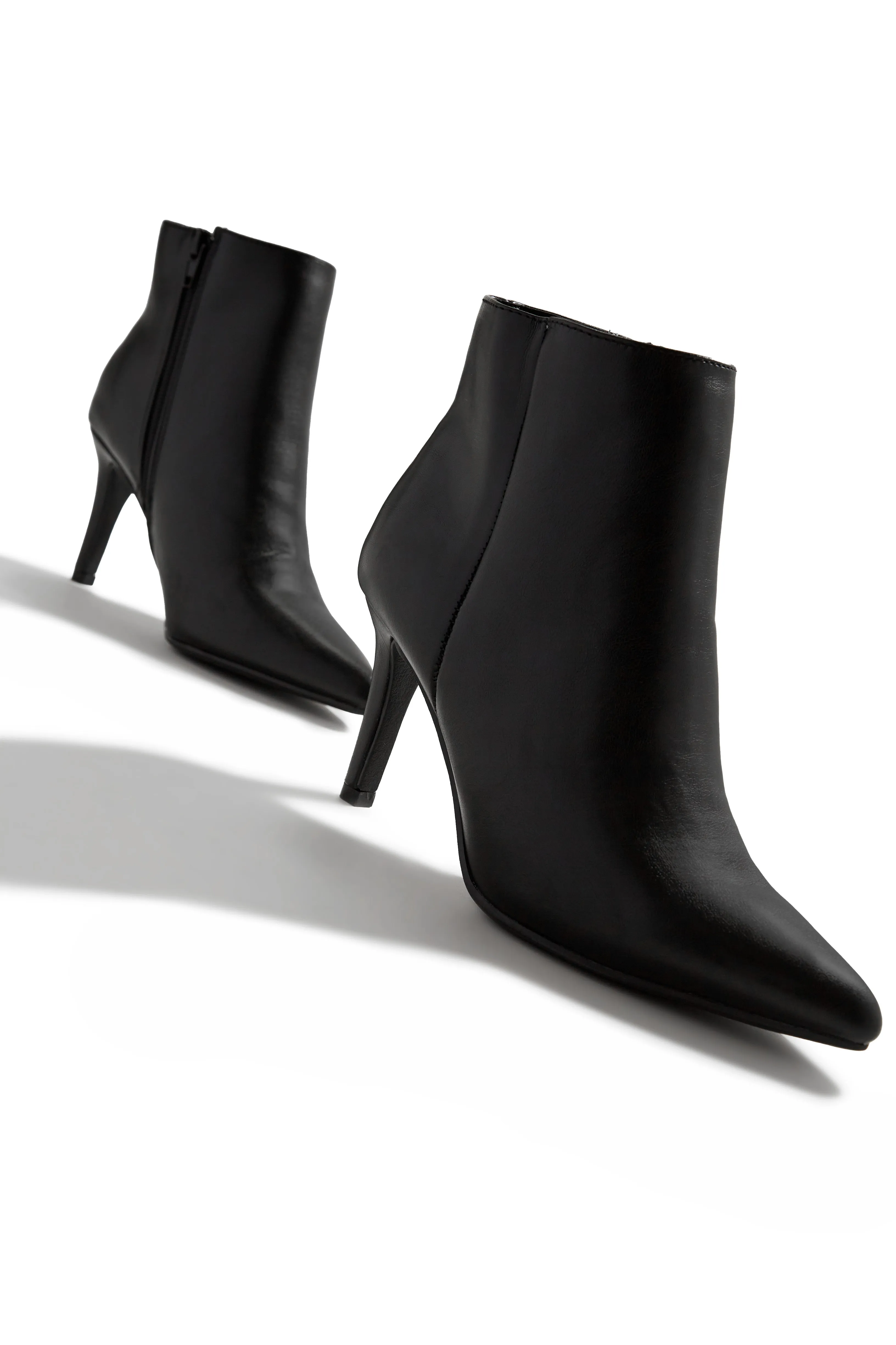 Alanah Mid Heel Ankle Boots - Black sold by Miss Lola
