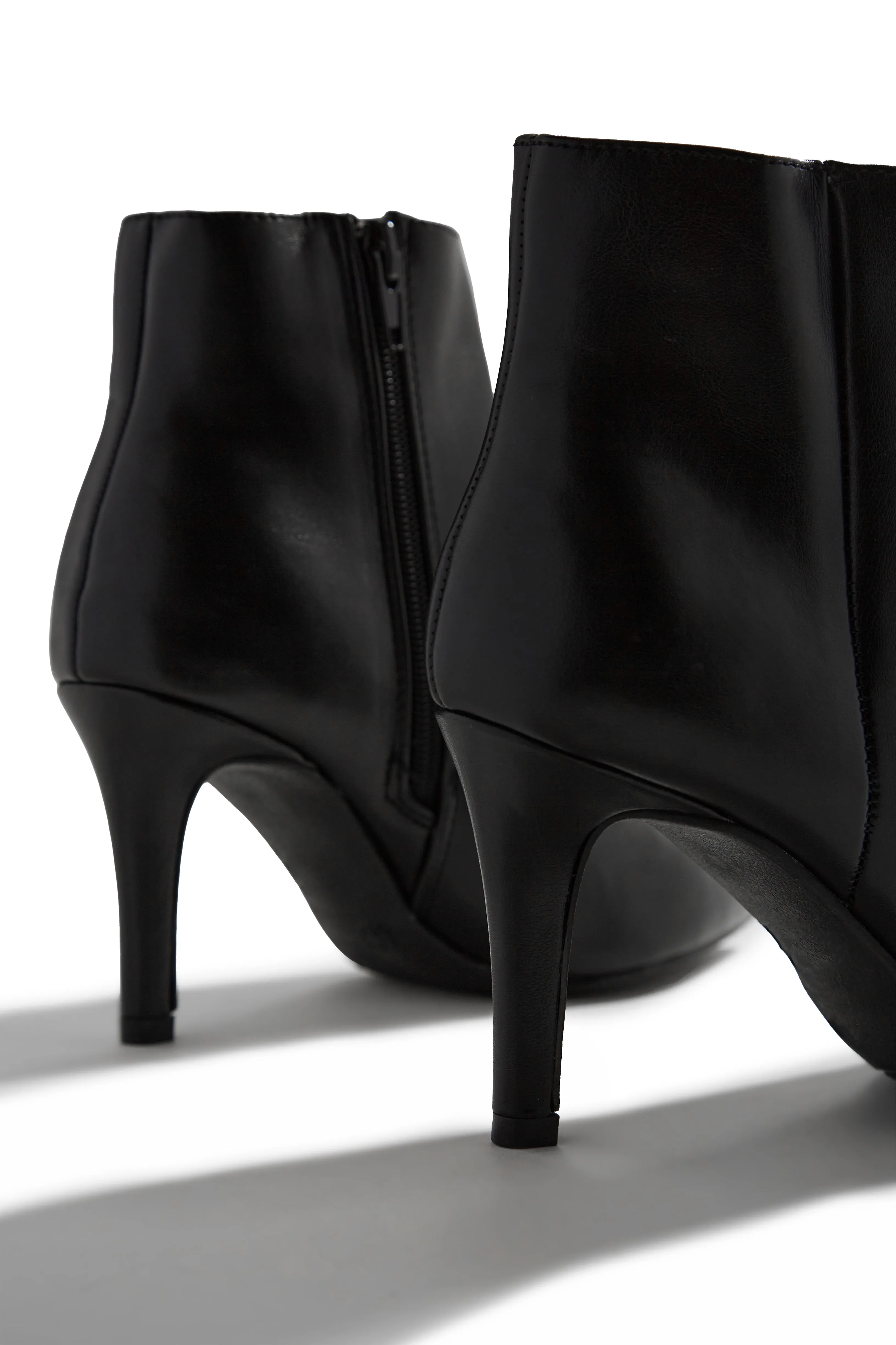Alanah Mid Heel Ankle Boots - Black sold by Miss Lola product image thumbnail 4