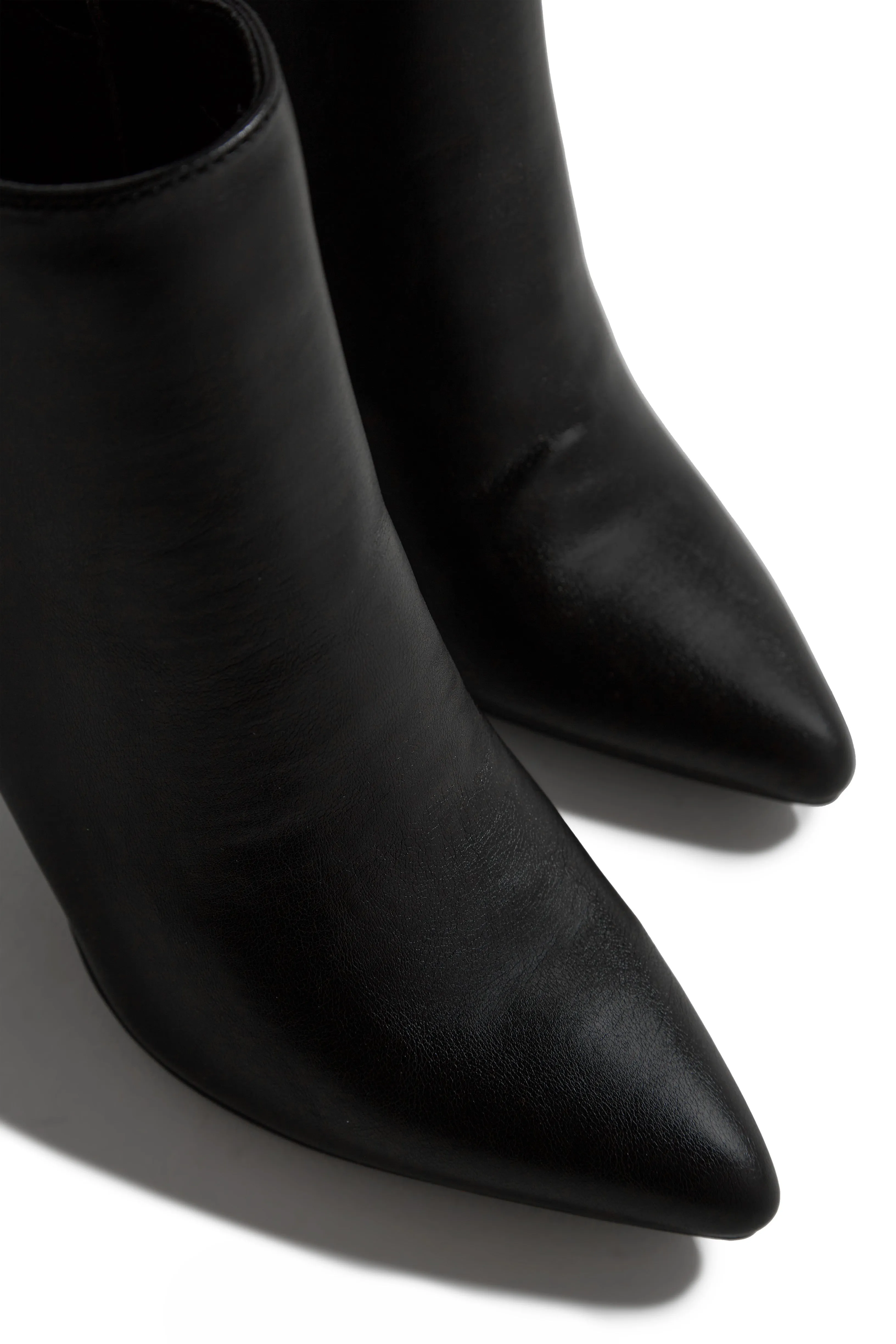 Alanah Mid Heel Ankle Boots - Black sold by Miss Lola product image thumbnail 5