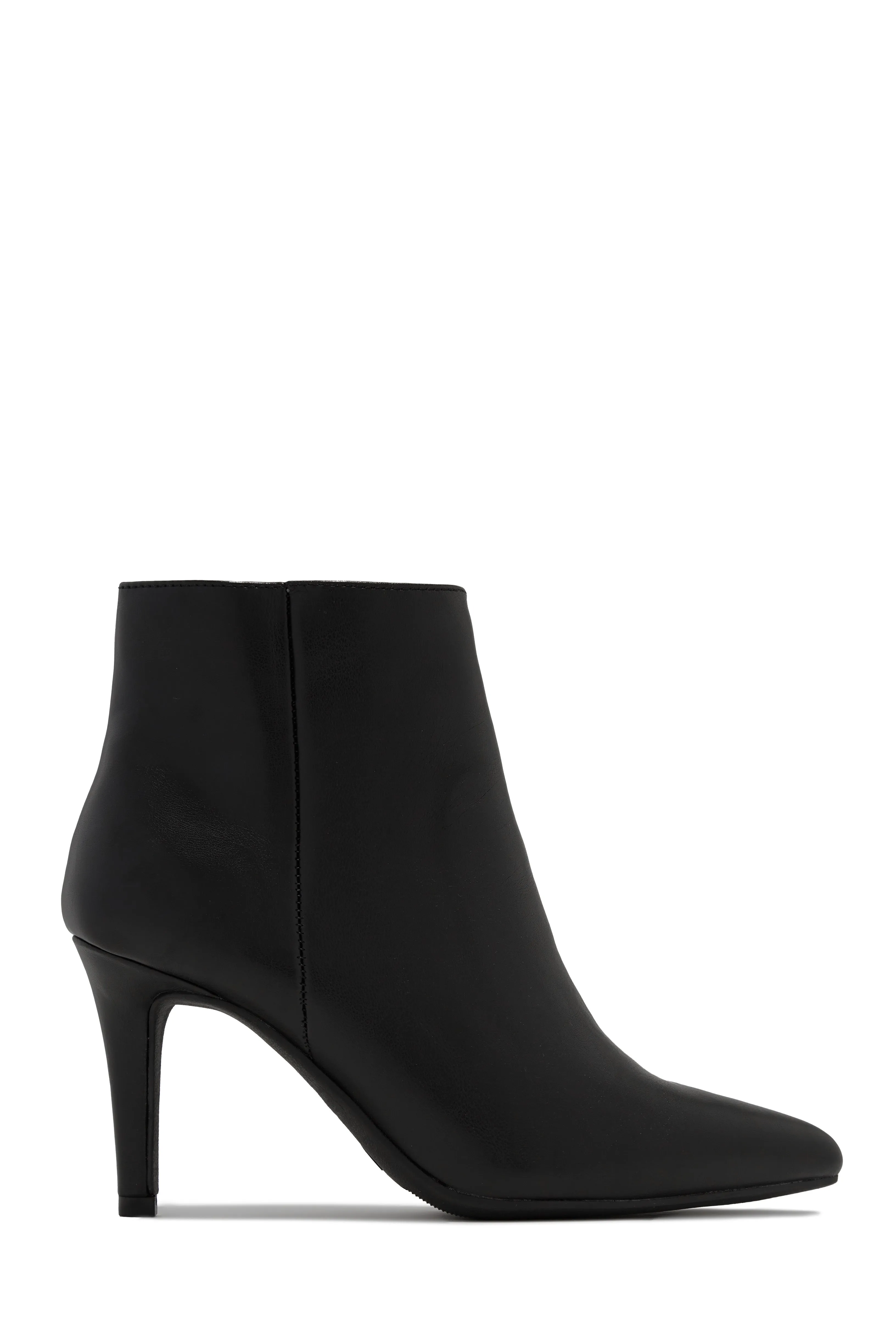 Alanah Mid Heel Ankle Boots - Black sold by Miss Lola product image thumbnail 3
