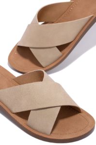 La Palma Slip On Flat Sandals - Nude sold by Miss Lola