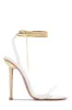 Perfect Affair Single Sole High Heels - White sold by Miss Lola