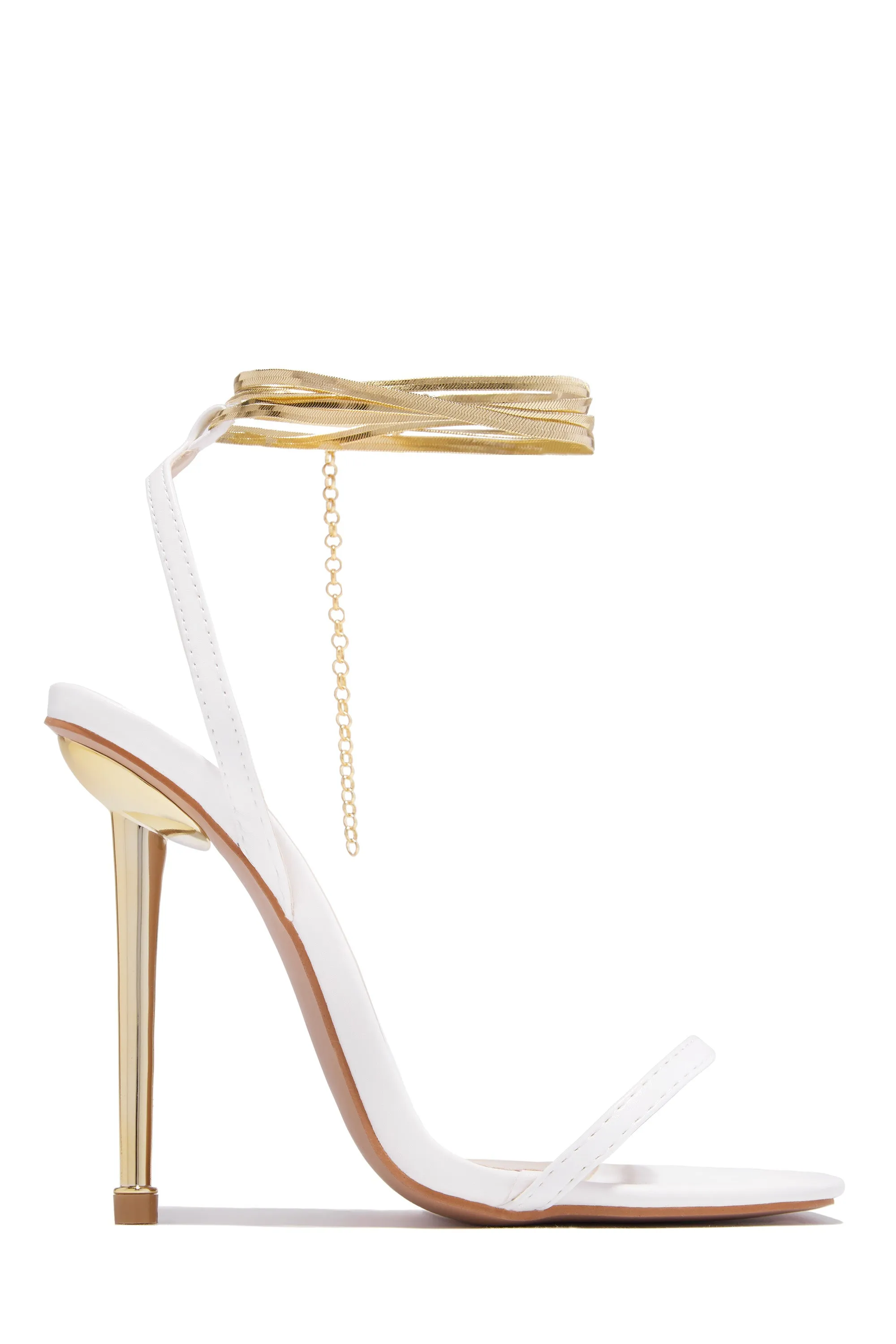 Perfect Affair Single Sole High Heels - White sold by Miss Lola product image thumbnail 3