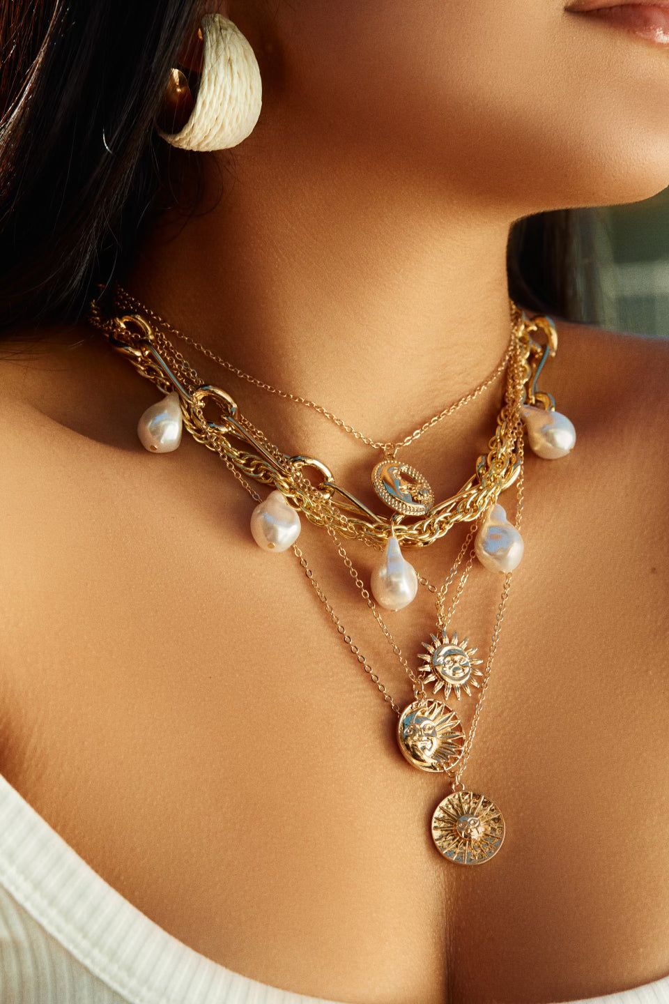 Amana Adjustable Necklace - Gold sold by Miss Lola product image thumbnail 2