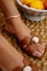Island Time Slip On Sandals - Tan sold by Miss Lola