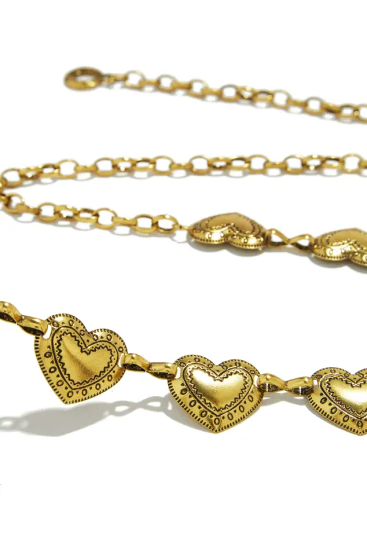 Wild Love Chain Belt - Gold sold by Miss Lola